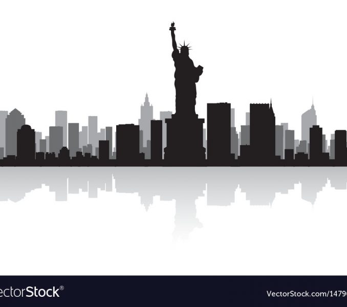 678x600 Nyc Skyline Silhouette New York Usa City Skyline Silhouette