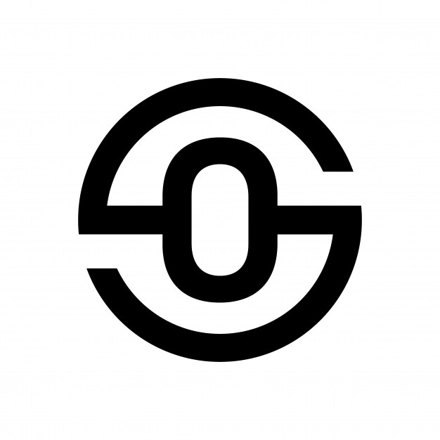 626x626 Letter S Symbol Combination With Letter O Vector Premium Download