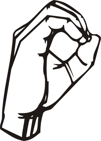 426x597 Sign Language O Clip Art Free Vector 4vector