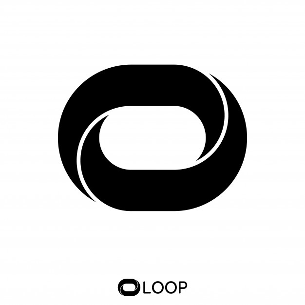 626x626 Twisted Loop Oval Letter O Logo Concept Vector Premium Download