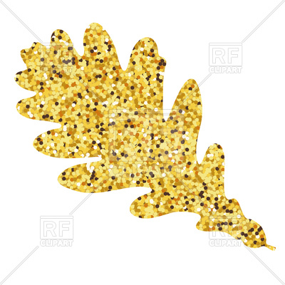 400x400 Autumn Gold Oak Leaf Vector Image Vector Artwork Of Signs