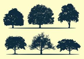 287x200 Oak Tree Silhouette Free Vector Art