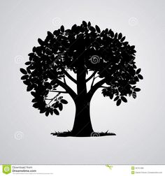 236x252 Oak Tree Silhouette Vectors Commission References