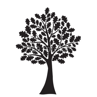 400x400 Oak Tree Vector Free Download