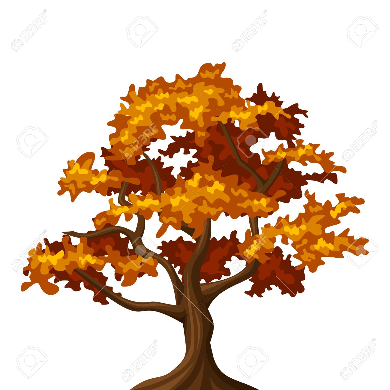 1300x1300 Collection Of Free Deciduity Clipart Fall Oak Tree. Download On