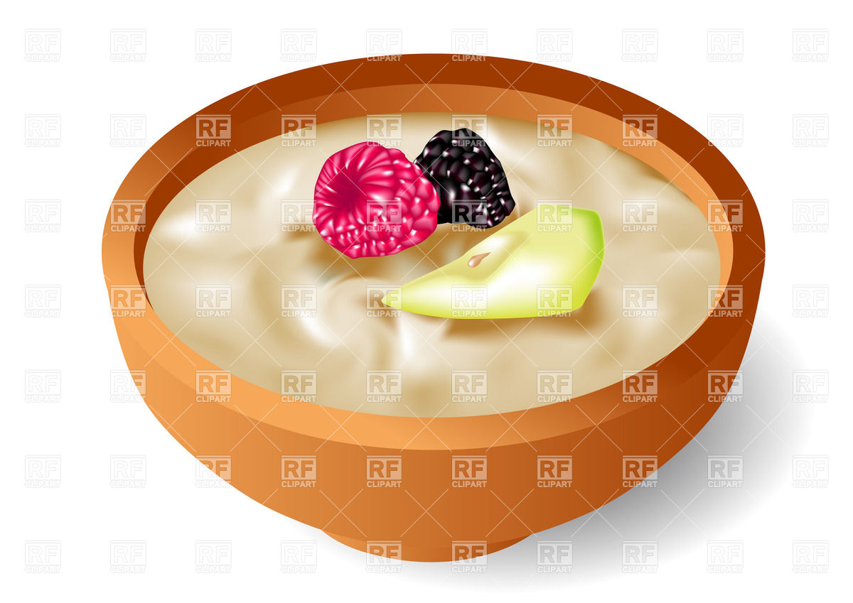 1200x849 Oatmeal With Berries Vector Image Vector Artwork Of Food And
