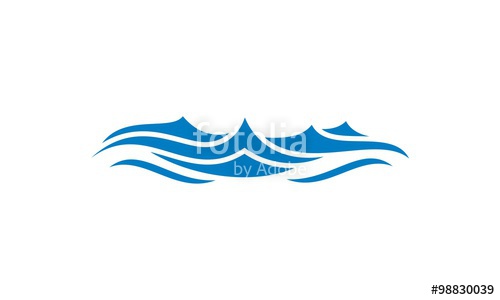 500x300 Wave Water Ocean Vector Logo Stock Image And Royalty Free Vector