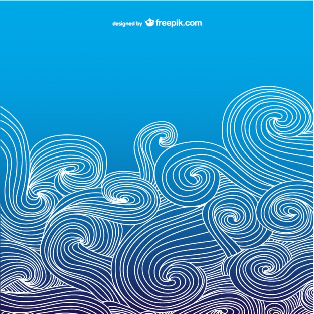 626x626 Blue Ocean Wavy Background Vector Free Download