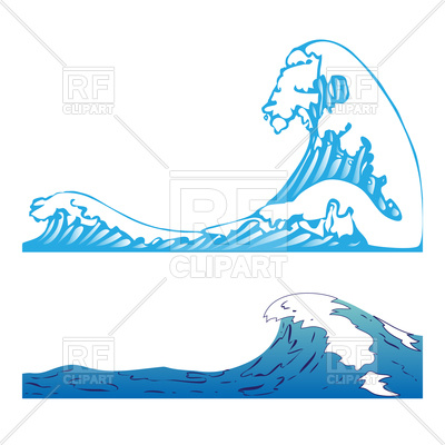 400x400 Ocean Waves Vector Image Vector Artwork Of Nature, Landscape