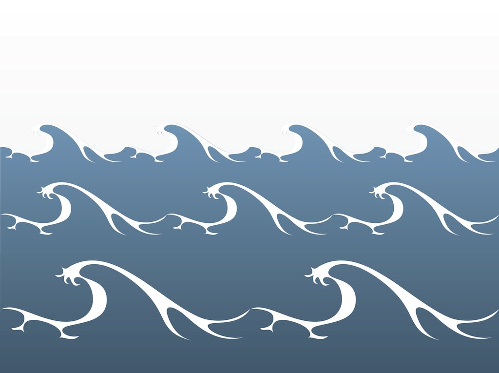 1024x765 Sea Waves Vector Art Amp Graphics