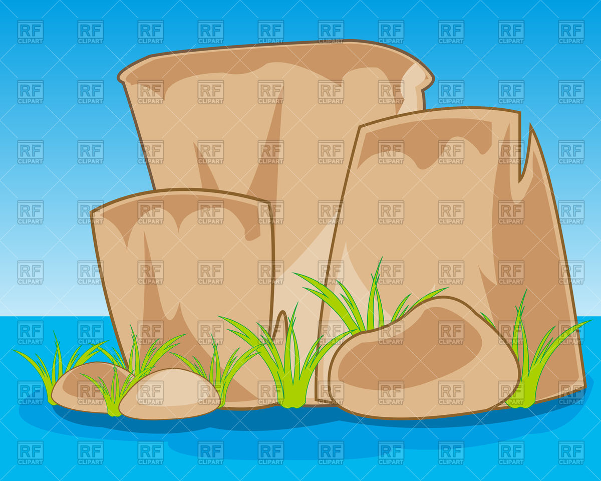 1200x960 Island From Stone In Ocean Vector Image Vector Artwork Of Nature