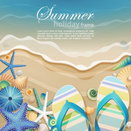 425x425 Beautiful Ocean Art Background Cartoon 01 Vector Free Download