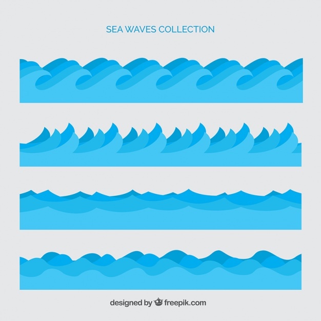 626x626 Sea Waves Vector Free Download