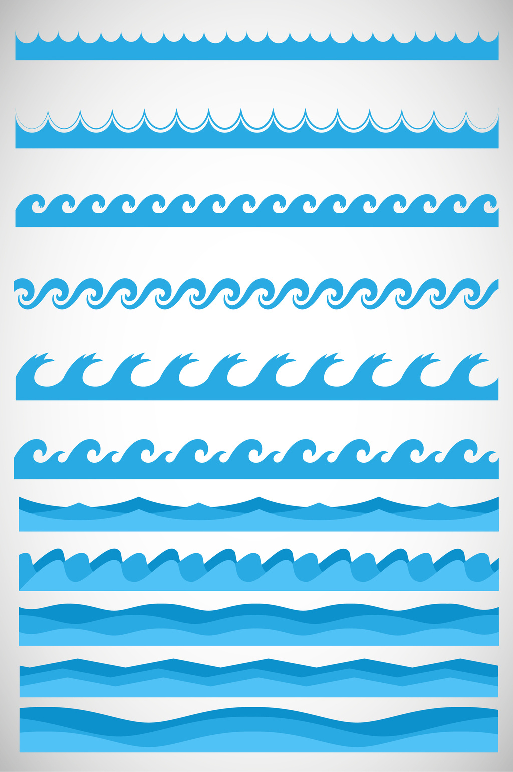 1024x1541 Blue Ocean Wave Vector Material Free Download Pikbest