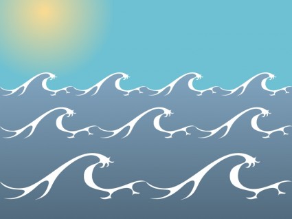 425x318 Ocean Sea Waves Vector Free Vectors Ui Download