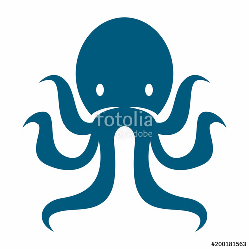 500x500 Octopus Logo Vector Template Stock Image And Royalty Free Vector