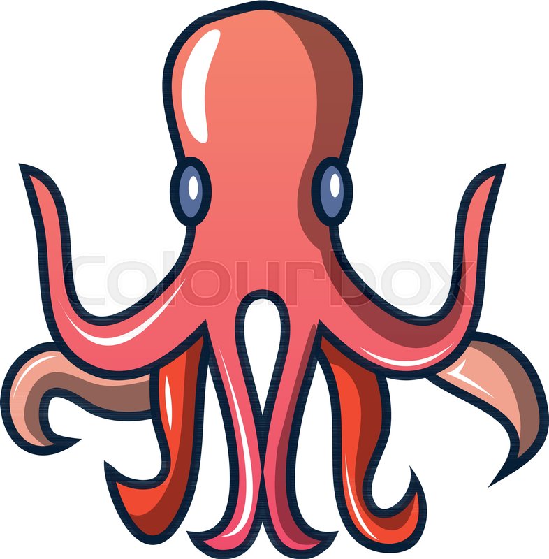 786x800 Octopus Icon. Cartoon Illustration Of Octopus Vector Icon For Web