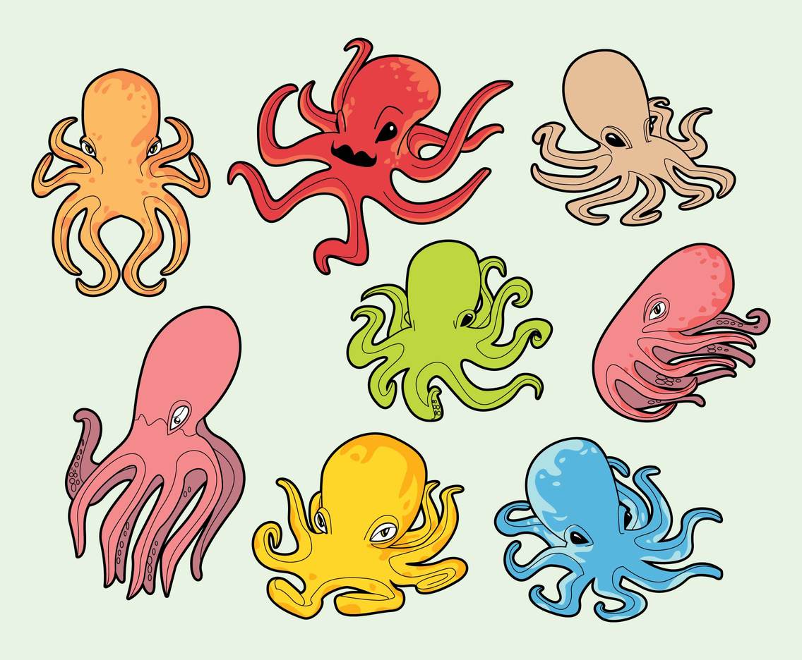 1136x936 Free Cartoon Octopus Vector Vector Art Amp Graphics
