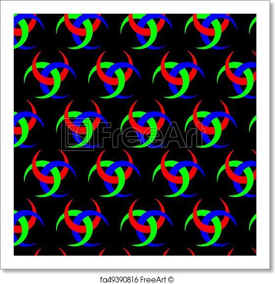 561x581 Free Art Print Of Triple Horn Of Odin