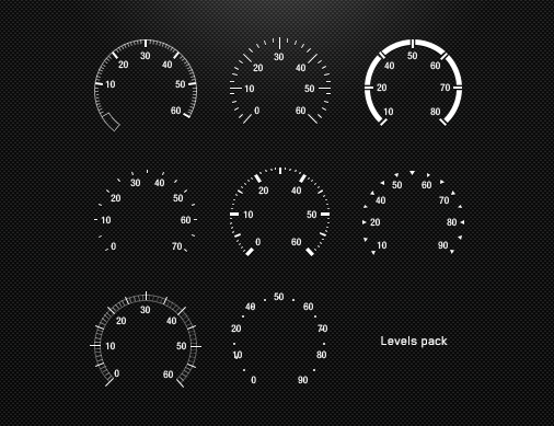 506x389 Levels Psd Odometer Gauges Free Psd,vector,icons