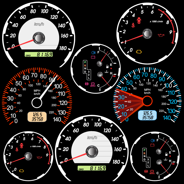766x766 Odometer Free Vector Graphic Download