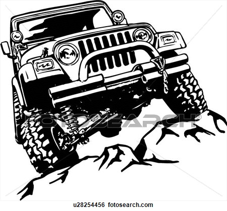 450x419 Off Road Jeep Clipart