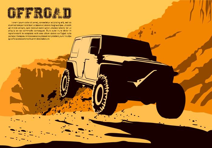 700x490 Jumping Offroad Vector