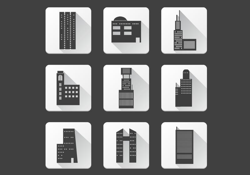 800x560 Office Building Icons Vector Pack