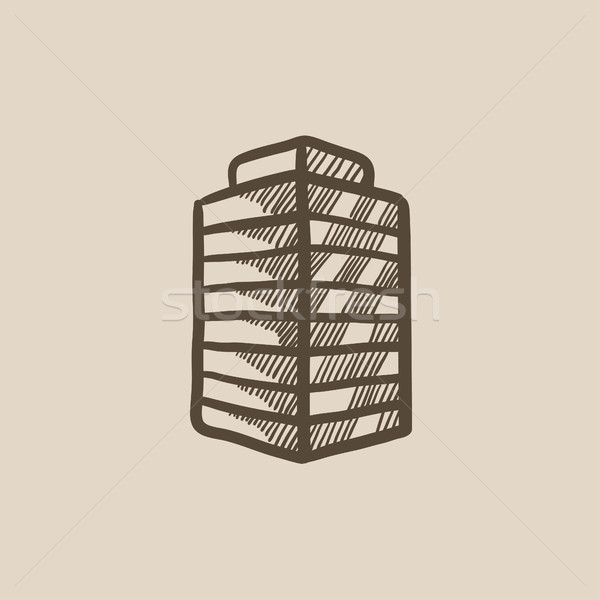 600x600 Office Building Sketch Icon. Vector Illustration Andrei Krauchuk