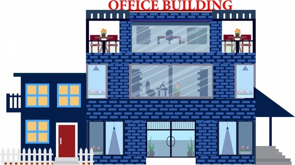 600x337 Office Building Cartoon Free Vector Download (99,693 Free Vector