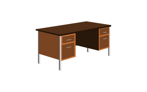 500x312 Office Desk Vector Clip Art Public Domain Vectors