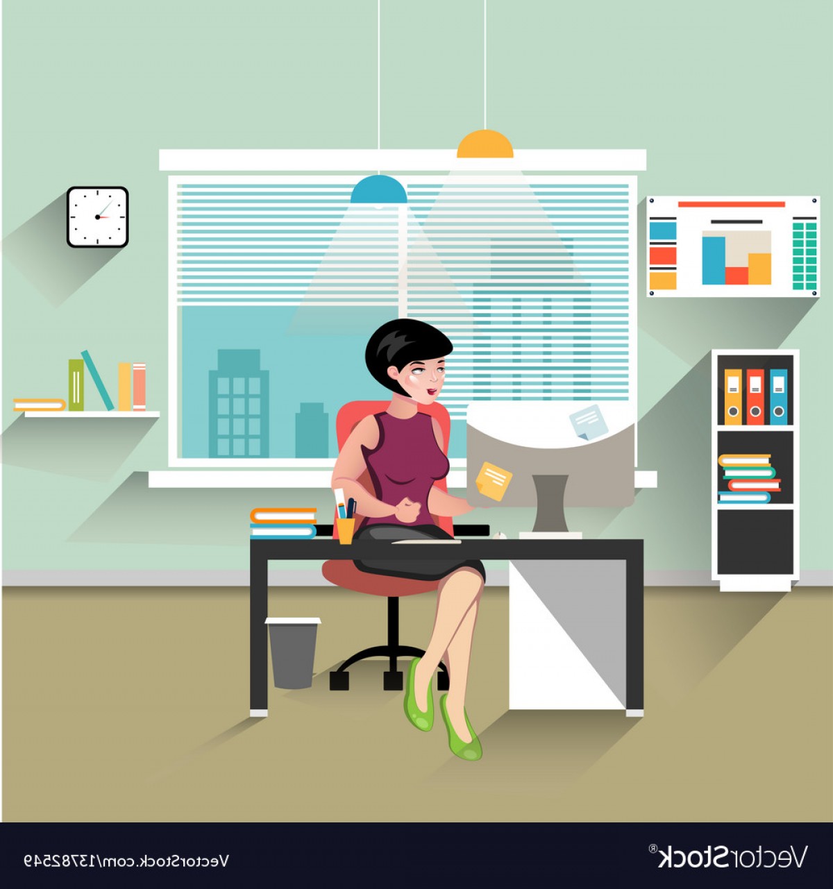 1200x1281 Vector Office Table Shopatcloth