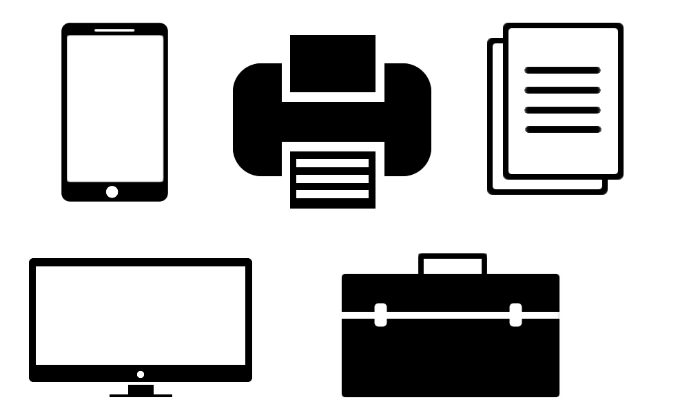 1000x600 Free Flat Office Icon Pack 2