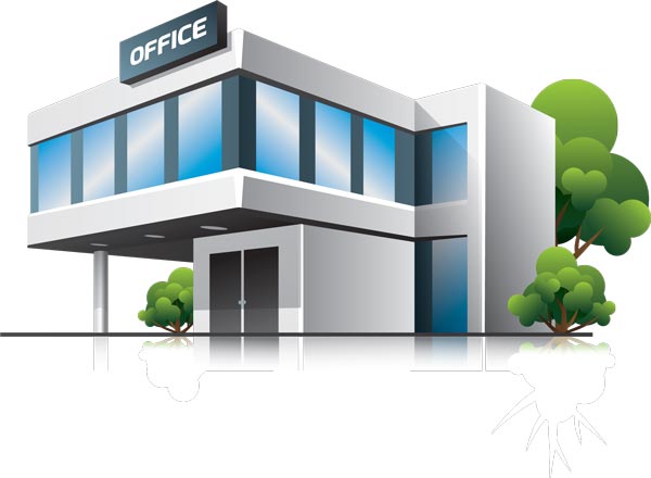 600x440 3d Houses And Office Buildings Vectors, Home Office Vector