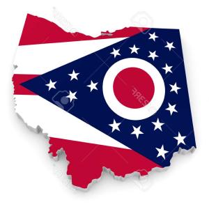 300x300 Map And Flag Of Ohio State Vector Clipart Shopatcloth