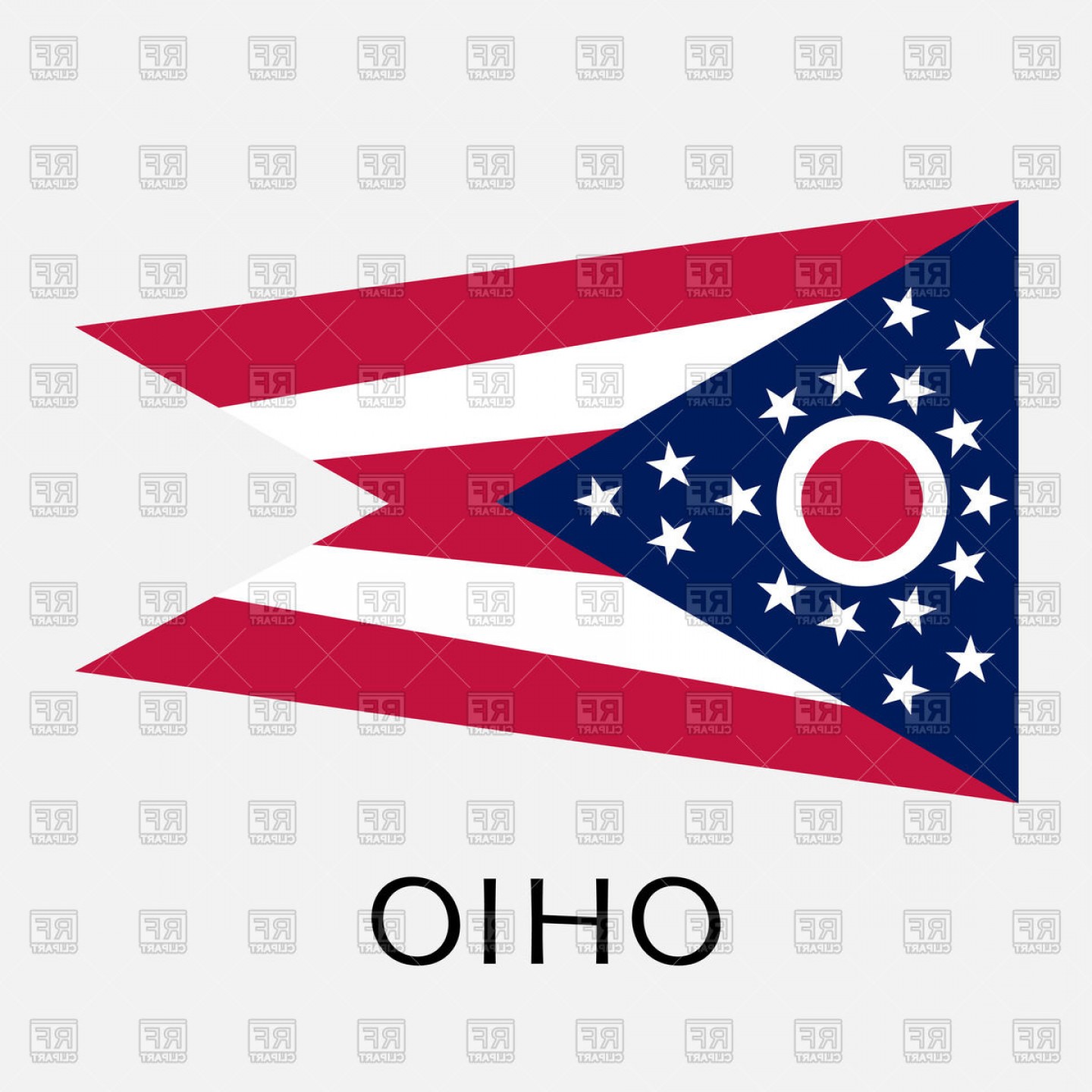 1440x1440 Flag Of Ohio State Vector Clipart Sohadacouri