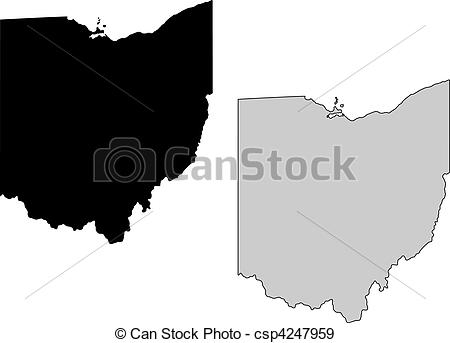 Ohio Map Vector at GetDrawings | Free download