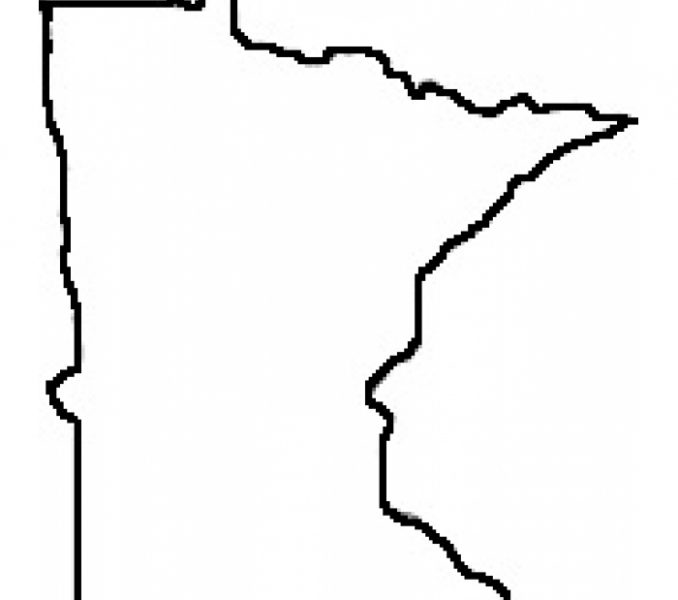 678x600 Minnesota State Outline Vector