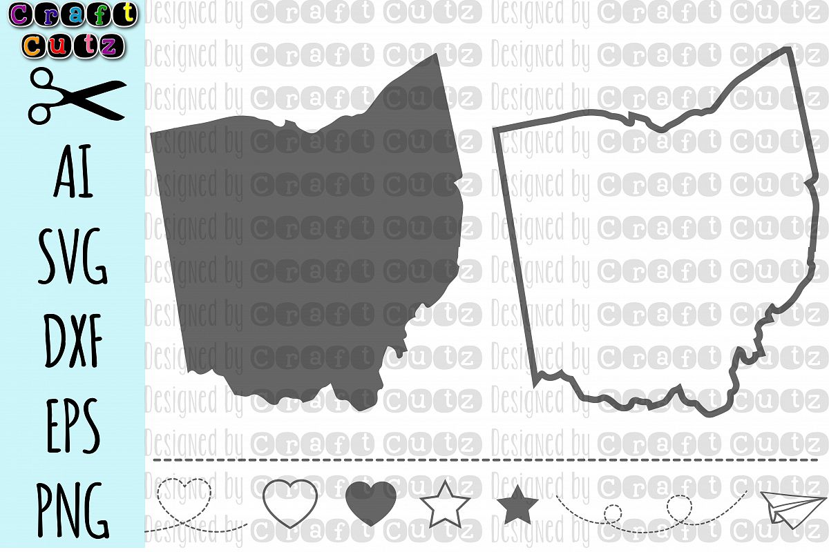 1200x800 Ohio Svg, State Svg Files, Ohio Vector, United States Svg, State