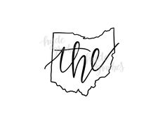235x176 Ohio Svg Png Dxf State Outline Instant Download Silhouette Cricut
