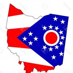 300x300 Map And Flag Of Ohio State Vector Clipart Sohadacouri