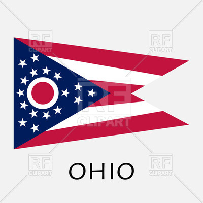 400x400 Flag Of Ohio State Vector Image Vector Artwork Of Objects