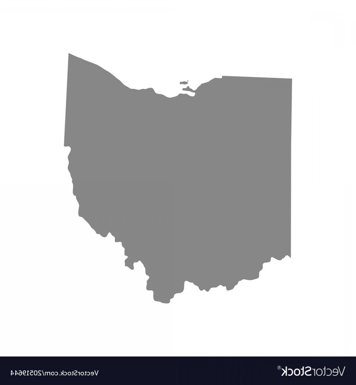 1200x1296 Map Of The Us State Of Ohio Vector Lazttweet