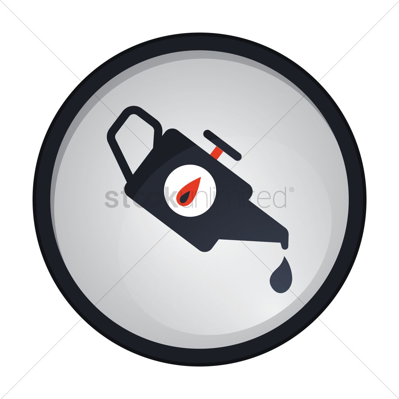1300x1300 Oil Can Vector Image
