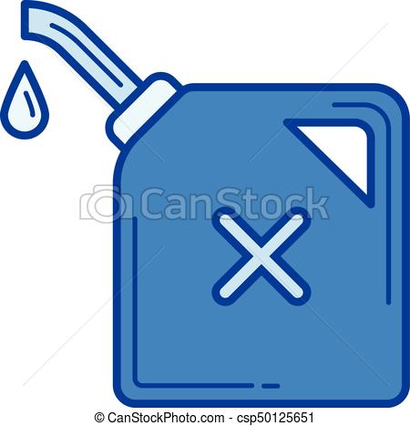 450x467 Oil Can Line Icon. Oil Can Vector Line Icon Isolated On White