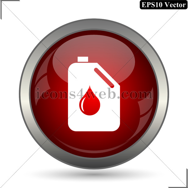 600x597 Oil Can Vector Icon. Oil Can Vector Button. Eps10