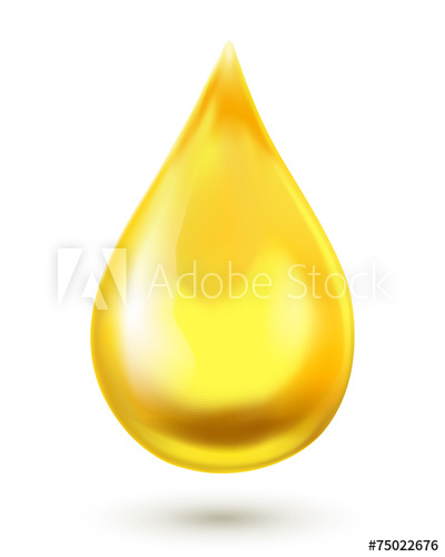 400x500 Oil Drop. Vector Illustration