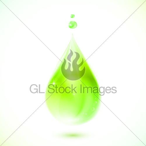 500x500 Green Realistic Vector Oil Drop Gl Stock Images