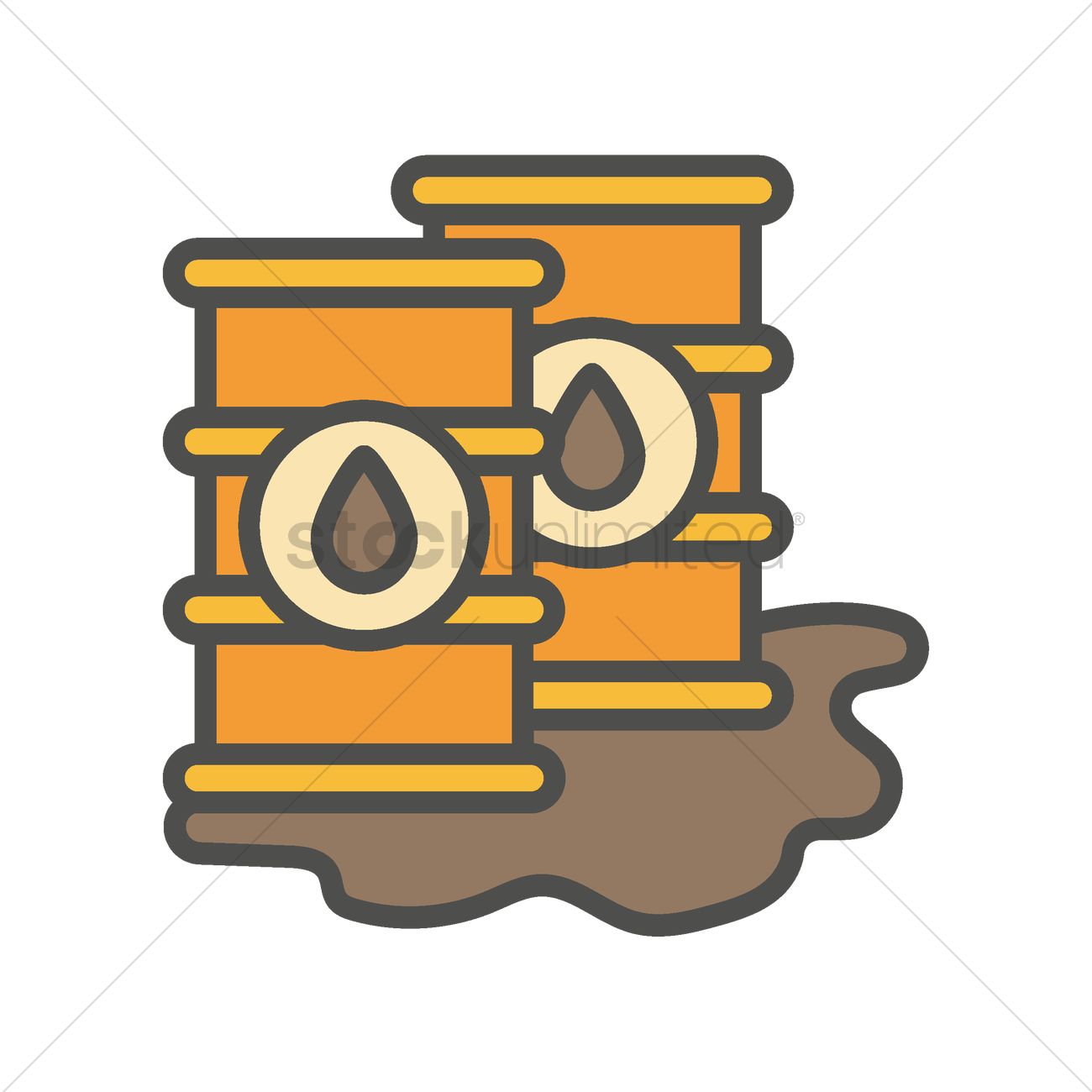 1300x1300 Oil Spill Vector Image