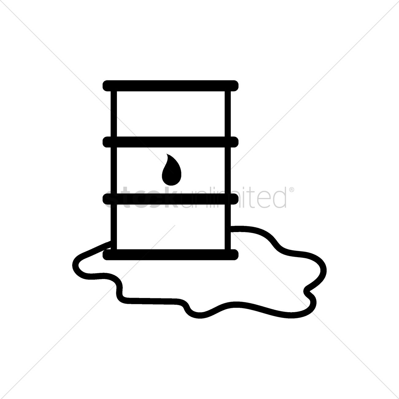 1300x1300 Oil Spill Vector Image